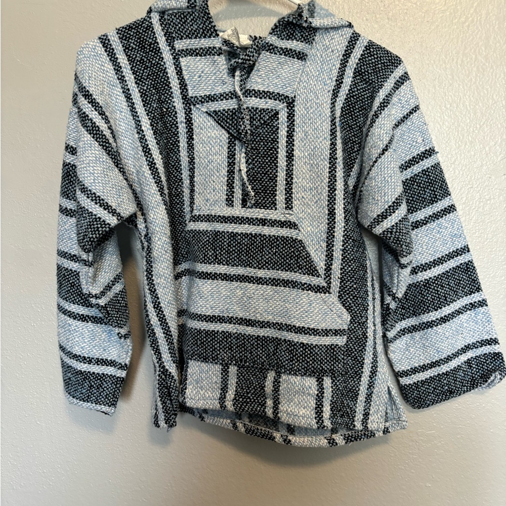 San Patricio blue striped hoodie